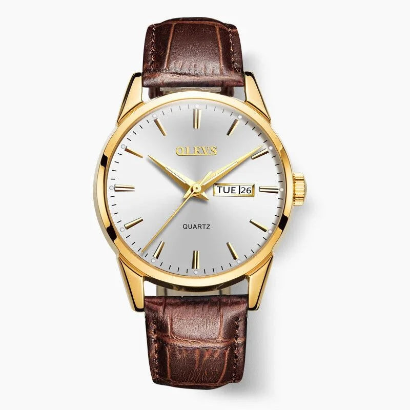 OLEVS Gold Classic Quartz Watch