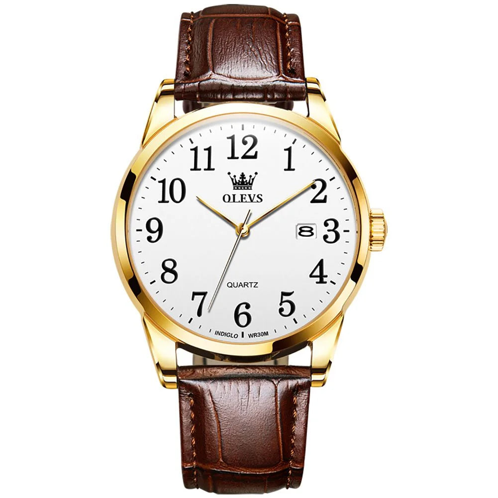 OLEVS Classic Gold Quartz Watch