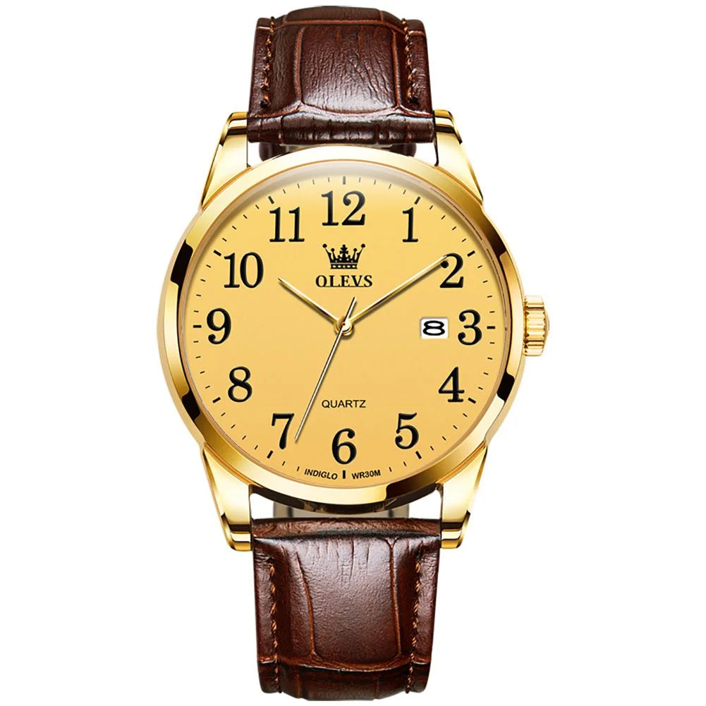 OLEVS Classic Gold Quartz Watch