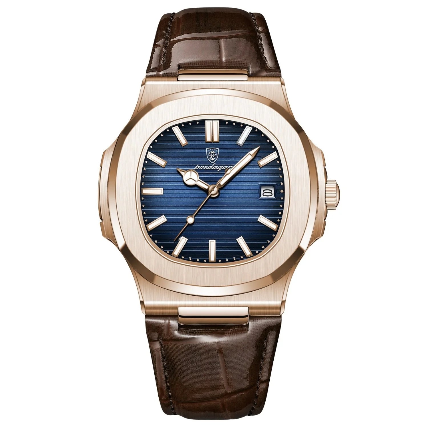 Boedagor Rose Gold Blue Dial