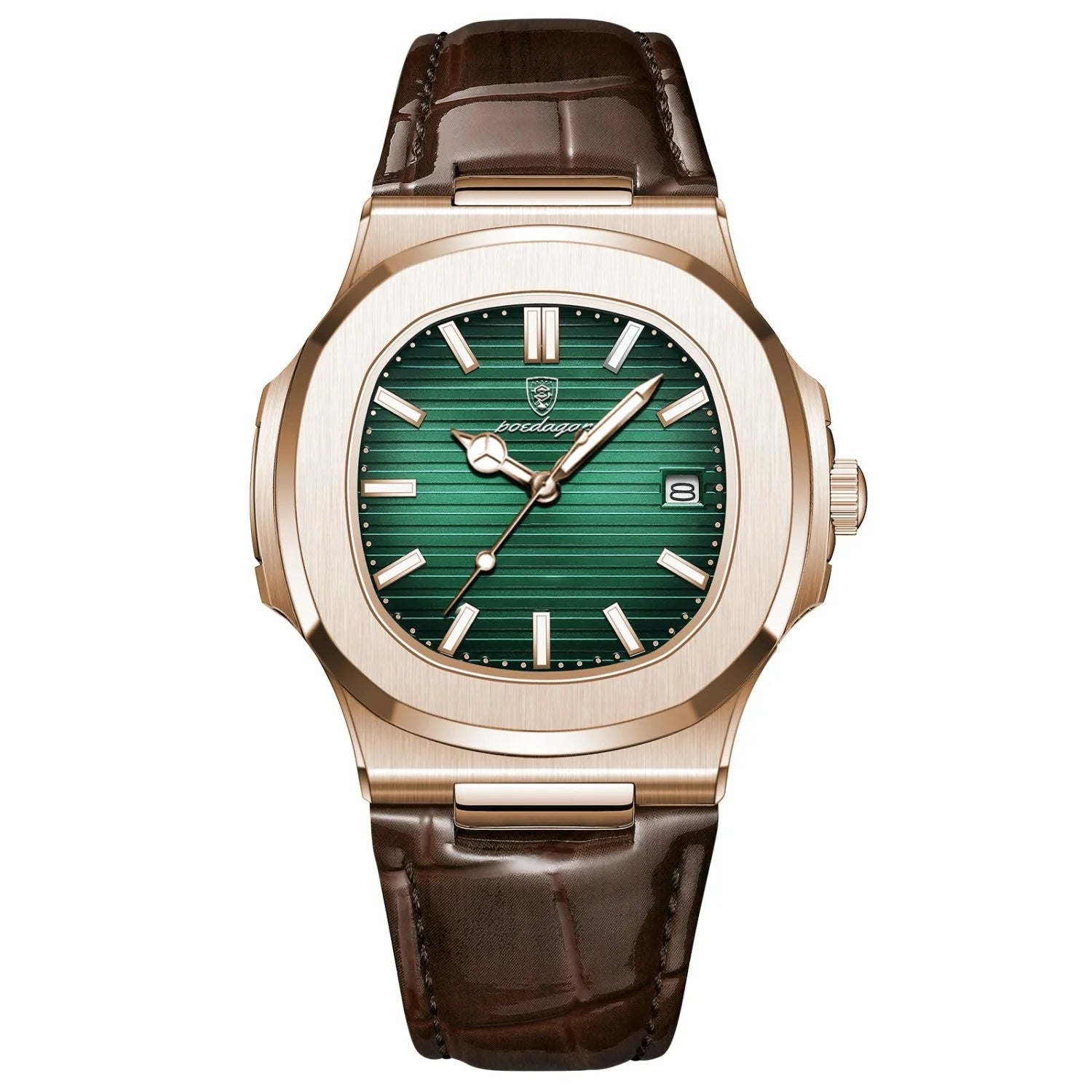 Boedagor Rose Gold Green Dial